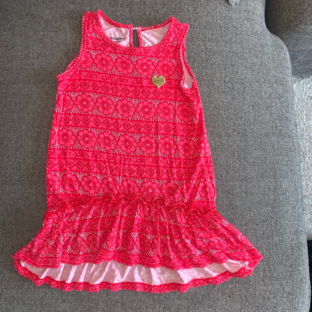 Juicy Couture Flora Print Hi-Lo Dress 24M